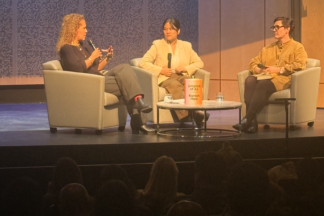 Panel conversation of three panelists